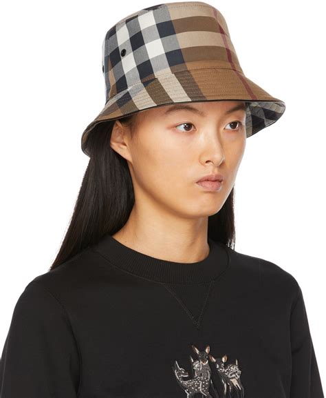 burberry summer hats|burberry canvas check bucket hat.